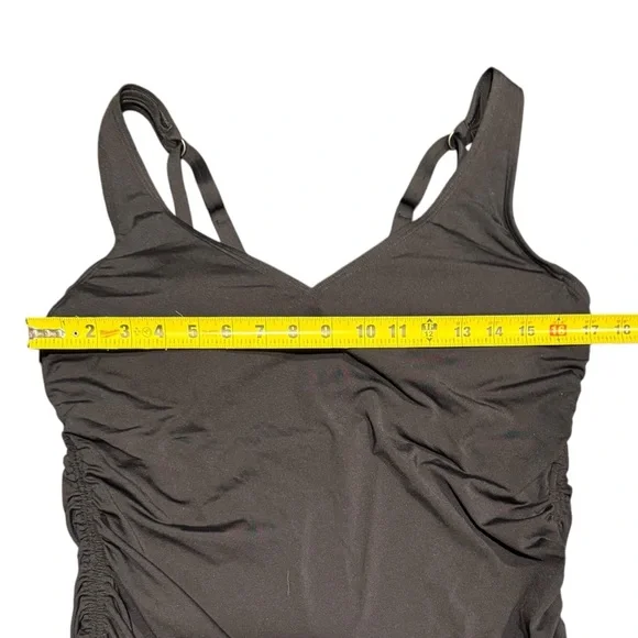 Land’s End Tankini and Swim Skirt Size 12 Black - Picture 13 of 16